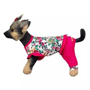 Комбинезон для собак Dogmoda Оливия трикотажный размер 2 24см