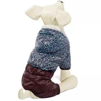 Комбинезон для собак TRIOL зимний "Узоры" XS, размер 20см