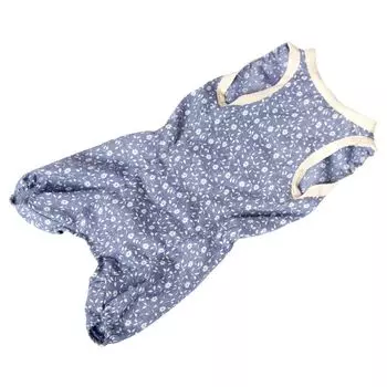 Комбинезон для собак YORIKI Цветочный девочка размер S 21см