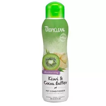 Кондиционер TROPICLEAN Киви и масло какао увлажняющий 355мл