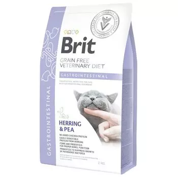 Корм для кошек Brit VDC Gastrointestinal беззерновая диета при остр. и хрон. гастроэнтеритах сух. 2кг