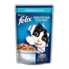 Корм для кошек FELIX Форель конс. 85г