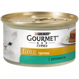 Корм для кошек Gourmet GOLD кролик конс. 85г