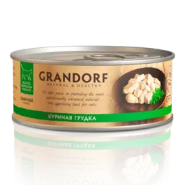 Корм для кошек GRANDORF Куриная грудка конс. 70г