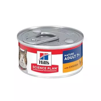 Корм для кошек Hill's для пожилых кошек Курица конс.82г
