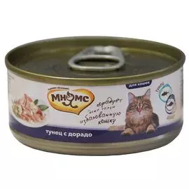 Корм для кошек МНЯМС Тунец с дорадо в нежном желе конс. 70г
