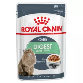Корм для кошек ROYAL CANIN Digest Sensitive с чувствительным пищеварением мясо в соусе пауч 85г