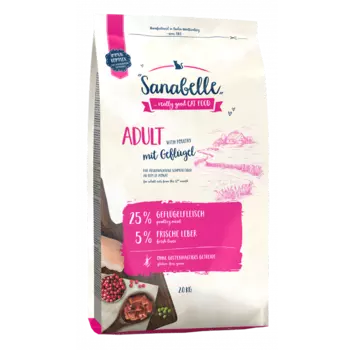 Корм для кошек SANABELLE Adult с птицей сух. 2кг