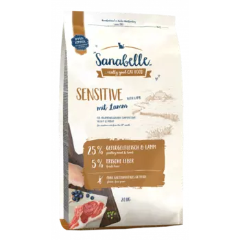 Корм для кошек SANABELLE Sensitive с ягнёнком сух. 2кг