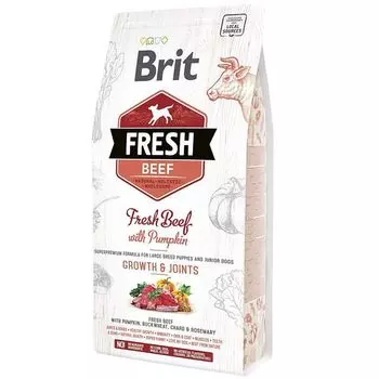 Корм для щенков Brit Fresh Говядина с тыквой для крупных пород сух. 2,5кг