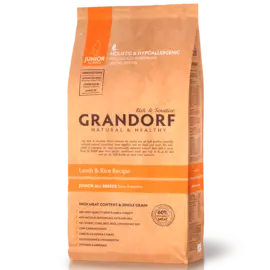 Корм для щенков GRANDORF с 4 месяцев, ягненок с рисом сух. 1кг