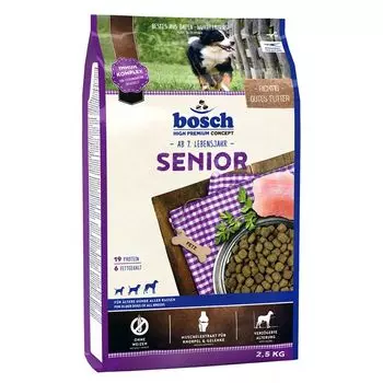 Корм для собак Bosch Senior для пожилых, птица сух. 2,5 кг