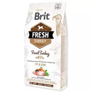 Корм для собак Brit Fresh Индейка с горохом для контроля веса сух. 2,5кг