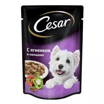 Корм для собак Cesar Ягненок с овощами конс. 100г