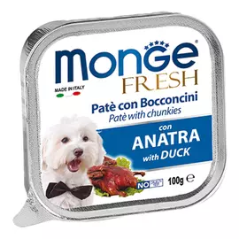 Корм для собак Monge Fresh утка конс. 100г