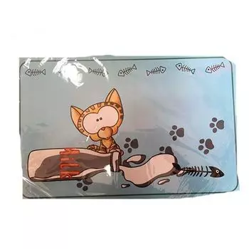 Коврик под миску Foxie No milk today 28х43см, полипропилен