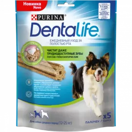 Лакомства для собак DentaLife Medium 115г
