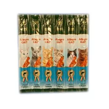 Лакомство для кошек B&amp;B Аллегро Кэт колбаски лосось, форель 6шт