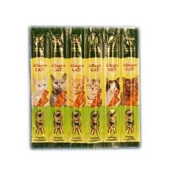 Лакомство для кошек B&amp;B Аллегро Кэт колбаски ягненок, индейка 6шт