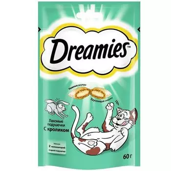 Лакомство для кошек Dreamies с кроликом 60г