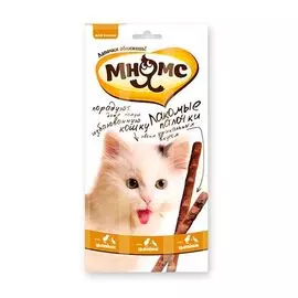 Лакомство для кошек МНЯМС Pro Pet Лакомые палочки с цыпленком и уткой 13,5см 5г*3шт
