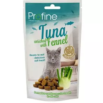 Лакомство для кошек PROFINE беззерновое с тунцом и фенхелем 50г
