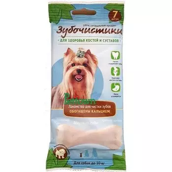 Лакомство для собак ДЕРЕВЕНСКИЕ ЛАКОМСТВА Зубочистки Кальциевые для мелких пород,