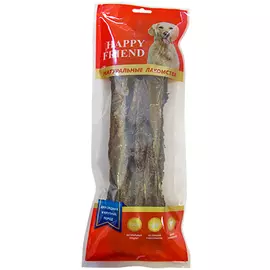 Лакомство для собак HAPPY FRIEND Рубец говяжий для средних и крупных пород 100г