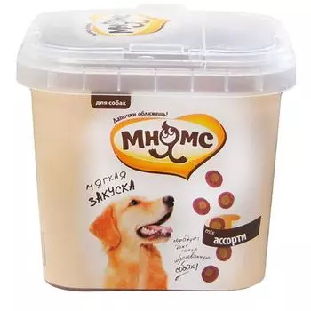 Лакомство для собак МНЯМС тренировочные "Мягкая закуска ассорти" 140г
