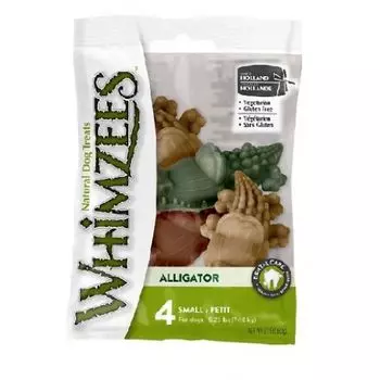 Лакомство для собак WHIMZEES Крокодильчик S 5см 4шт в блистере