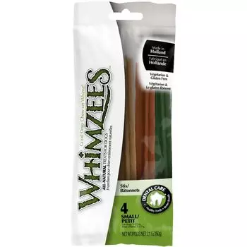 Лакомство для собак WHIMZEES Зубная палочка S 12см 4шт в блистере