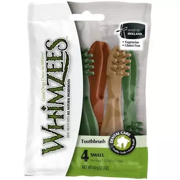 Лакомство для собак WHIMZEES Зубная щетка S 9см 4шт в блистере