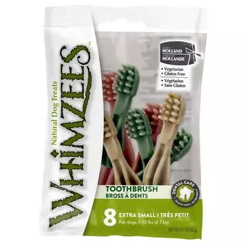 Лакомство для собак WHIMZEES Зубная щетка XS 9см 8шт в блистере