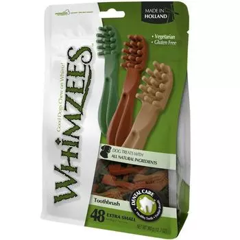 Лакомство для собак WHIMZEES Зубная щетка XS 7см 48шт в пакете