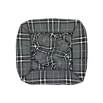 Лежак для собак HAPPY PUPPY Бейкер стрит серый 60х60