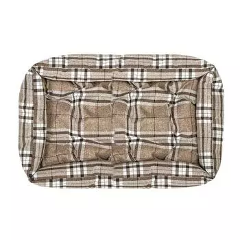 Лежак для собак HAPPY PUPPY Бейкер стрит бежевый 100х70