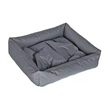 Лежак для собак HAPPY PUPPY Бронебой серый 50х50