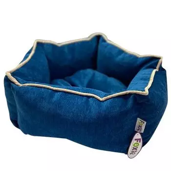 Лежак для животных Foxie Colour Звезда 51х51х22см синий