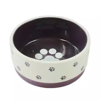 Миска для животных Foxie Paws фиолетовая керамическая 12,5х5,5 см 360мл