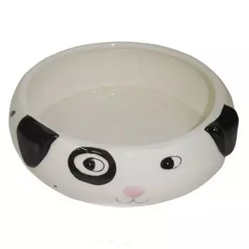 Миска для животных Foxie Puppy белая керамическая 15,5х4,5 см 340мл