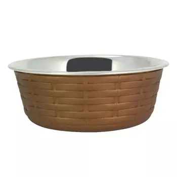 Миска для животных Foxie Woven Fusion Bowl металлическая 1,6л