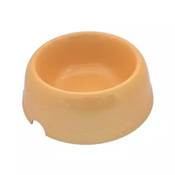 Миска для животных ХОРОШКА пластиковая бежевая 100мл