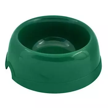 Миска для животных ХОРОШКА пластиковая зеленая 100мл