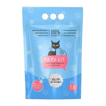 Наполнитель для кошачьего туалета Si-Si-Cat силикагелевый 3,8л