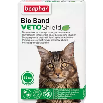 Ошейник для кошек Beaphar Bio+ от блох и клещей 35см