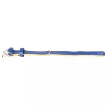 Ошейник для собак COLLAR Brilliance без украшений ширина 25мм длина 38-49см синий