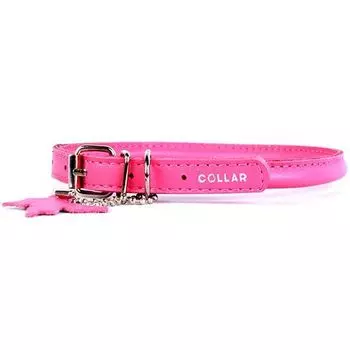 Ошейник для собак COLLAR Glamour круглый для длинношерстных собак 8мм 33-41см розовый