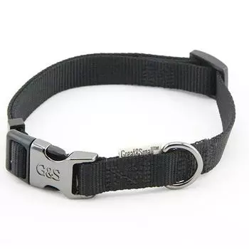 Ошейник для собак Great&amp;Small 10x200-350мм нейлон Чёрный