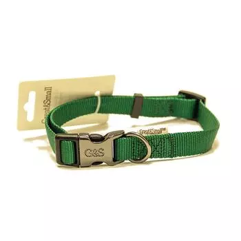 Ошейник для собак Great&amp;Small 20x350-550мм нейлон Зелёный