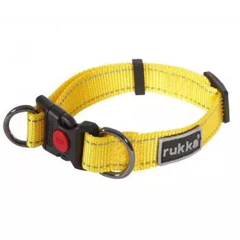 Ошейник для собак RUKKA Pets Bliss Polar Collar 20мм/30-40см Жёлтый
